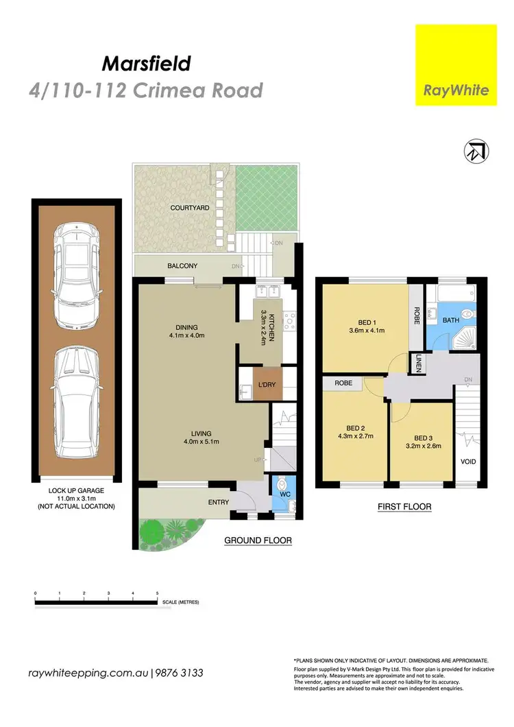Floorplan of Homely townhouse listing, 4/110-112 Crimea Road, Marsfield NSW 2122