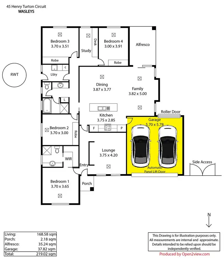 Floorplan of Homely house listing, 45 Henry Turton Circuit, Wasleys SA 5400