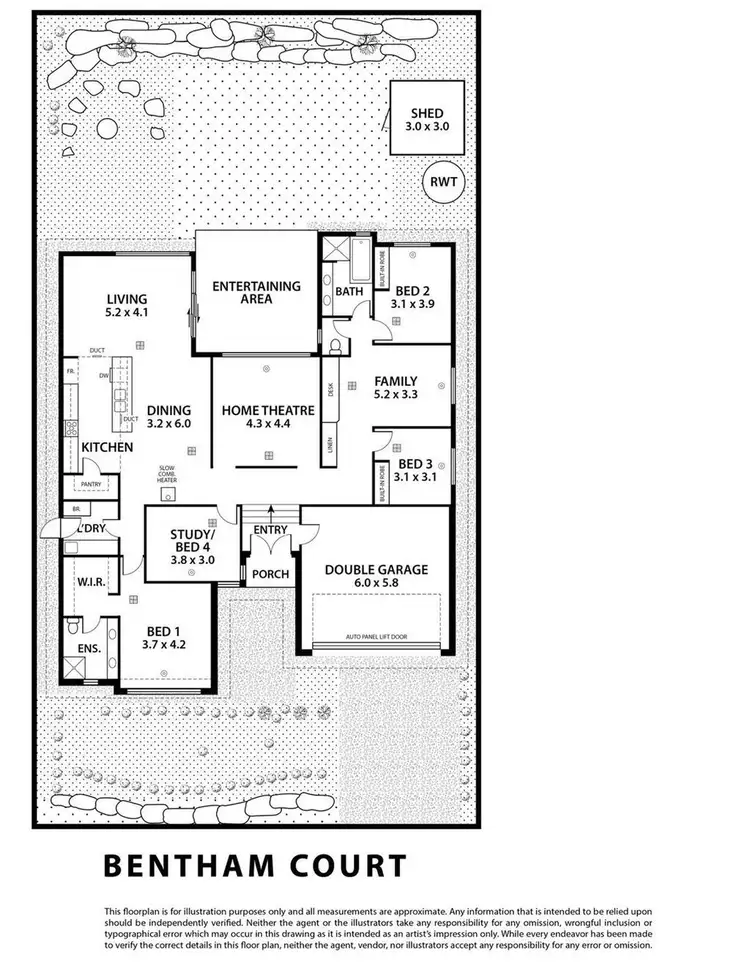 Floorplan of Homely house listing, 7 Bentham Court, Mount Barker SA 5251