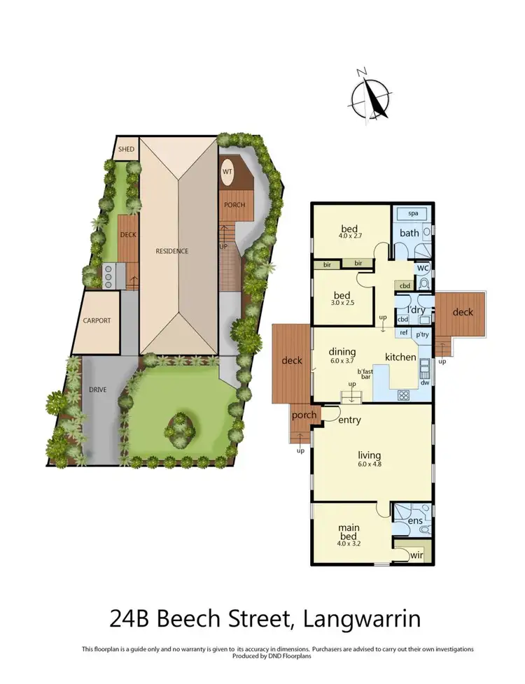 Floorplan of Homely unit listing, 24B Beech Street, Langwarrin VIC 3910