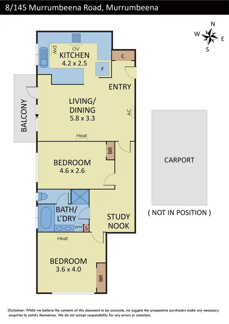 Floorplan of Homely apartment listing, 8/145 Murrumbeena Road, Murrumbeena VIC 3163