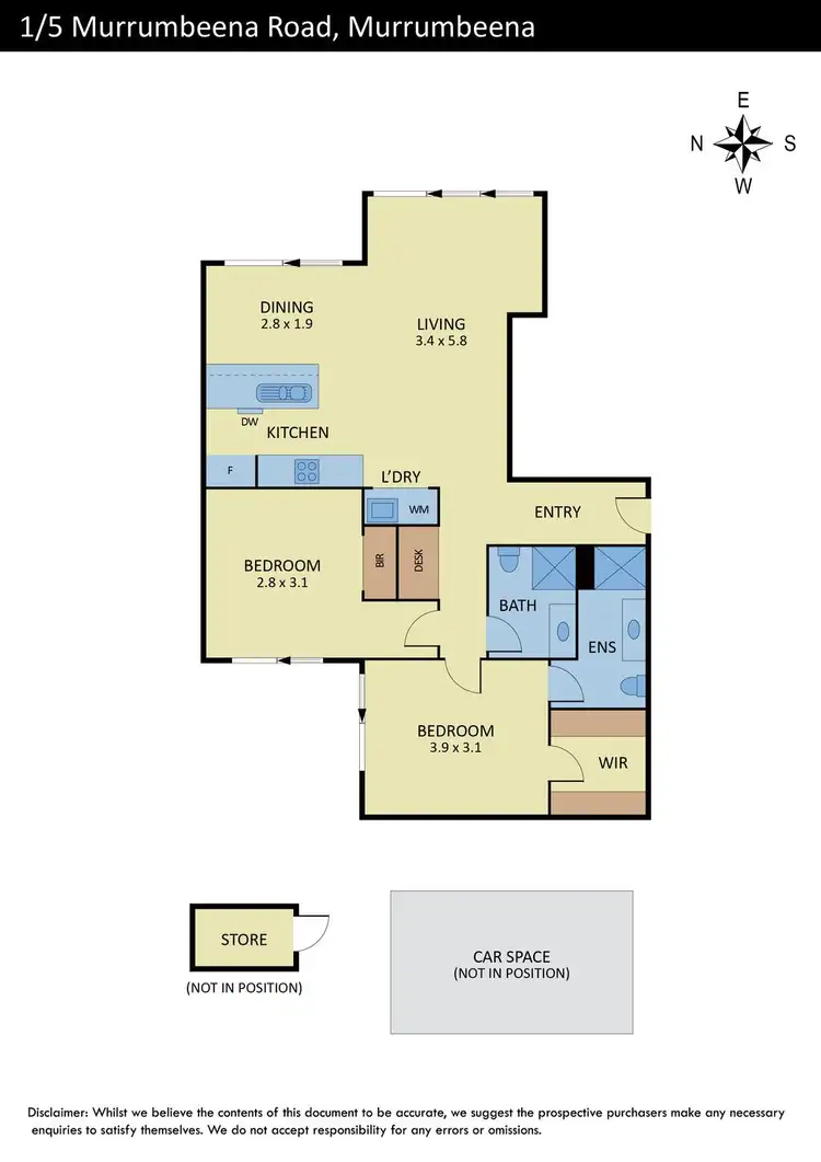 Floorplan of Homely apartment listing, 1/5 Murrumbeena Road, Murrumbeena VIC 3163