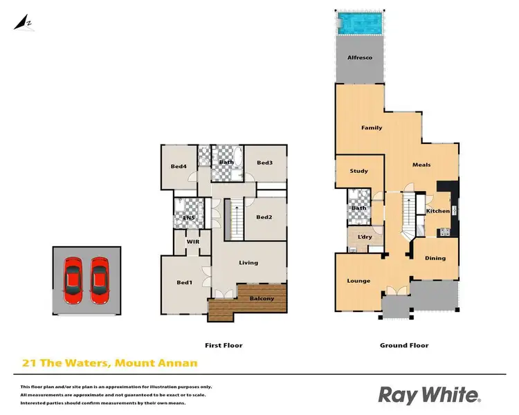 Floorplan of Homely house listing, 21 The Waters, Mount Annan NSW 2567