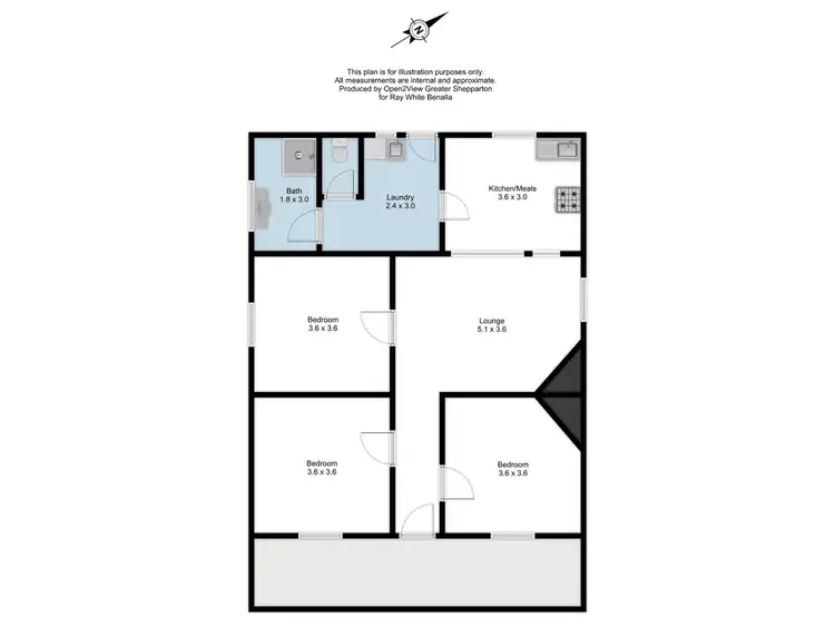Floorplan of Homely house listing, 5A Gillies Street, Benalla VIC 3672