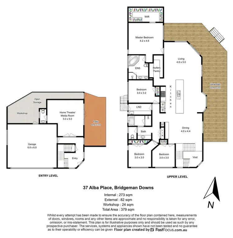 Floorplan of Homely house listing, 37 Alba Place, Bridgeman Downs QLD 4035