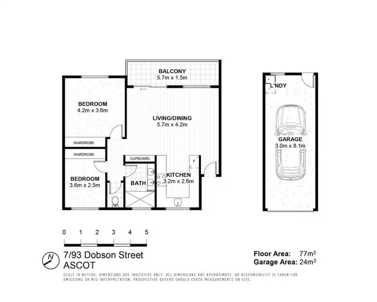 Floorplan of Homely apartment listing, 7/93 Dobson Street, Ascot QLD 4007