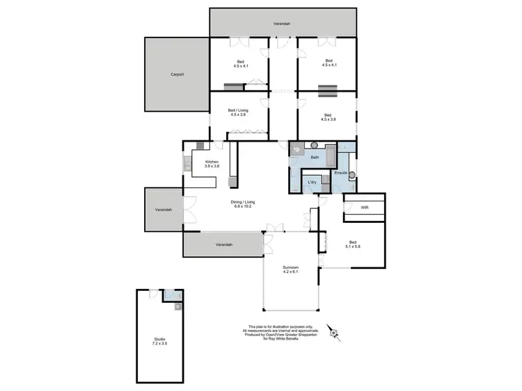 Floorplan of Homely house listing, 14 Mitchell Street, Benalla VIC 3672