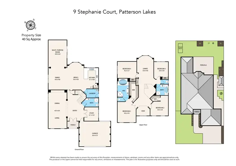 Floorplan of Homely house listing, 9 Stephanie Court, Patterson Lakes VIC 3197