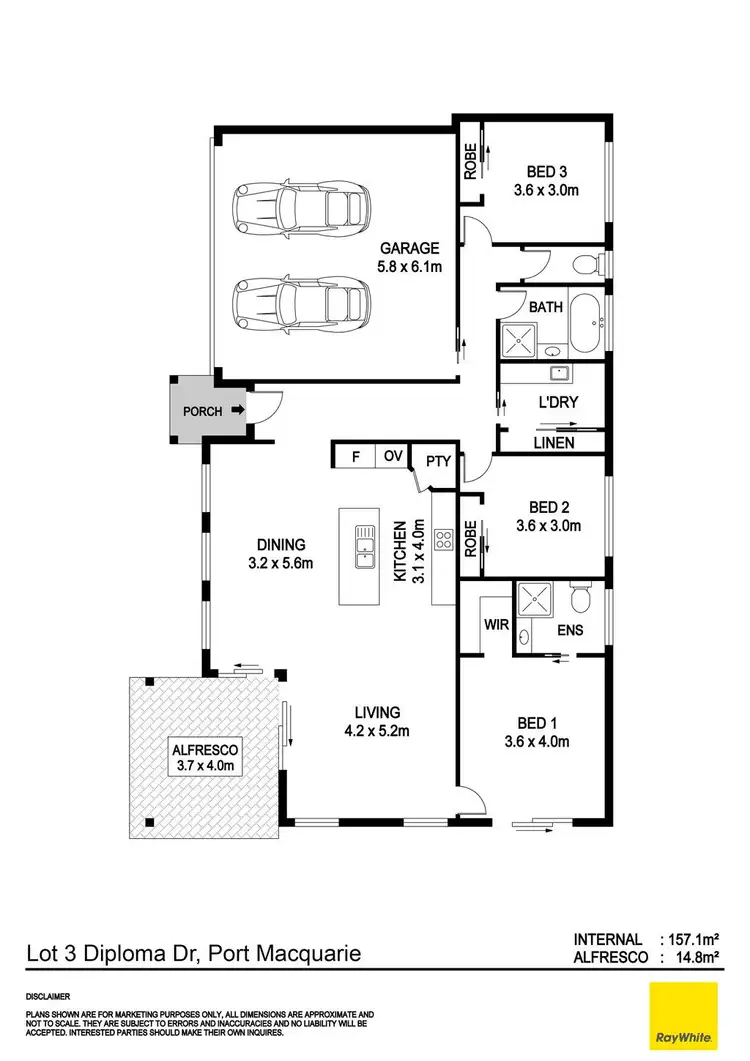 Floorplan of Homely villa listing, 41 Diploma Drive, Thrumster, Port Macquarie NSW 2444
