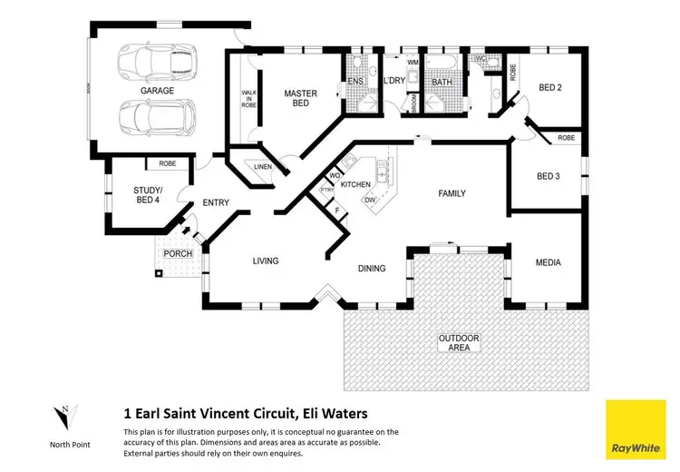 Floorplan of Homely house listing, 1 Earl Saint Vincent Circuit, Eli Waters QLD 4655