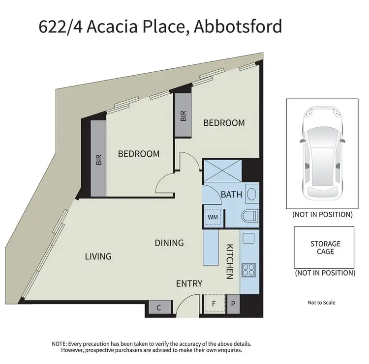 Floorplan of Homely apartment listing, 622/4 Acacia Place, Abbotsford VIC 3067
