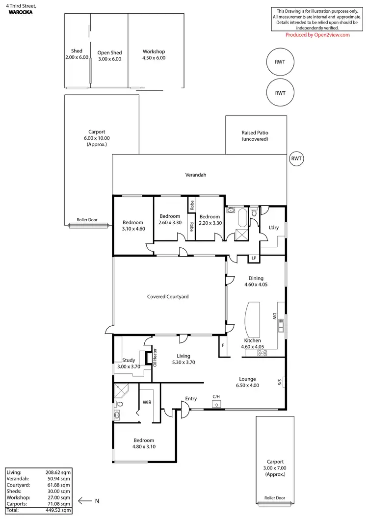 Floorplan of Homely house listing, 4 Third Street, Warooka SA 5577