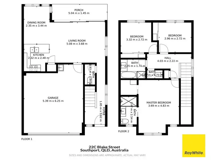 Floorplan of Homely block of units listing, 22 Blake Street, Southport QLD 4215