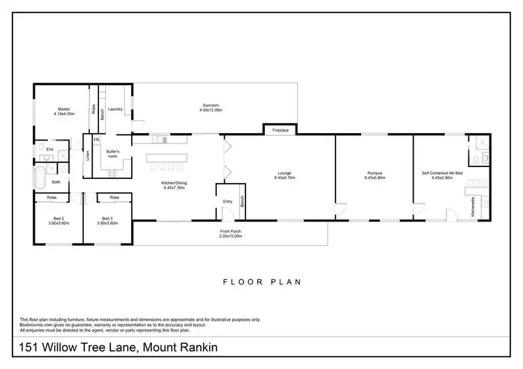 Floorplan of Homely rural property listing, 151 Willow Tree Lane, Mount Rankin NSW 2795