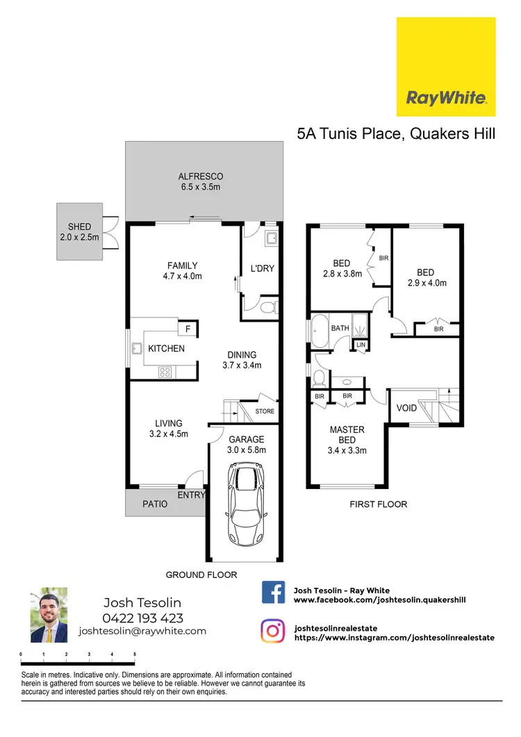 Floorplan of Homely house listing, 5A Tunis Place, Quakers Hill NSW 2763