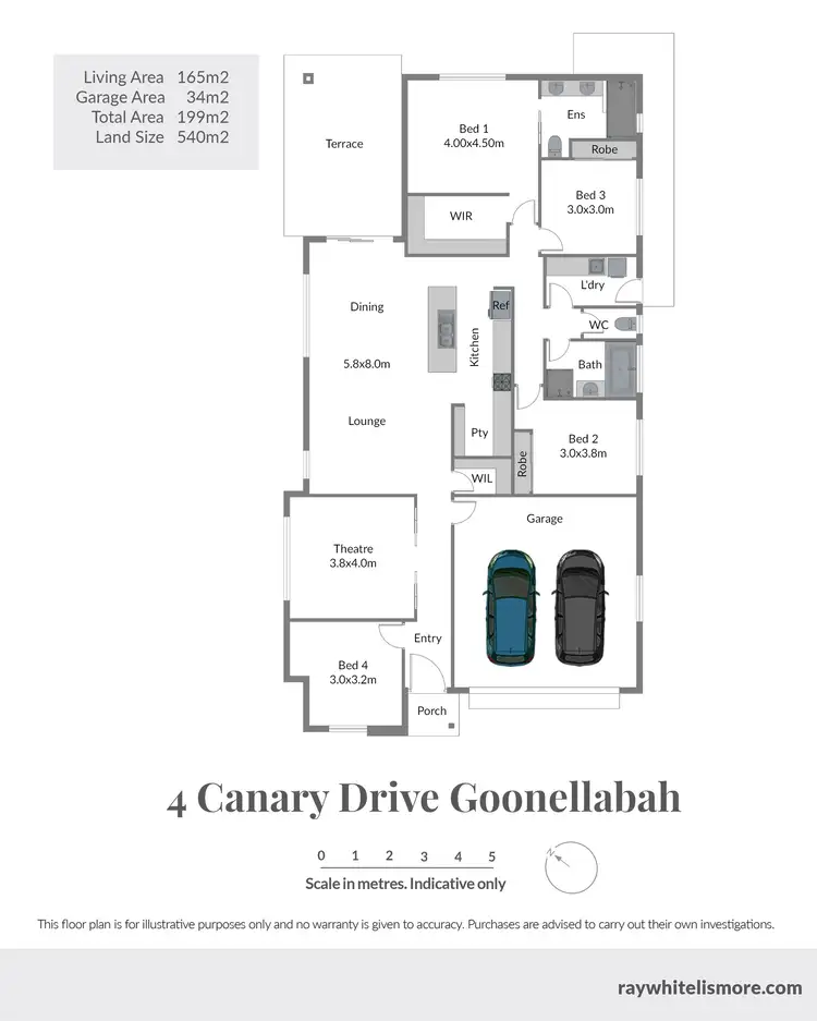 Floorplan of Homely house listing, 4 Canary Drive, Goonellabah NSW 2480