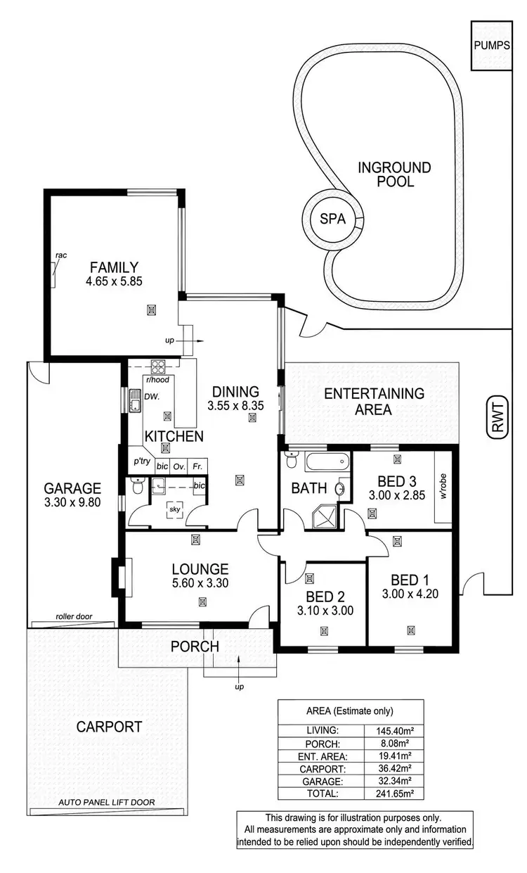 Floorplan of Homely house listing, 6 Stroma Road, Marion SA 5043