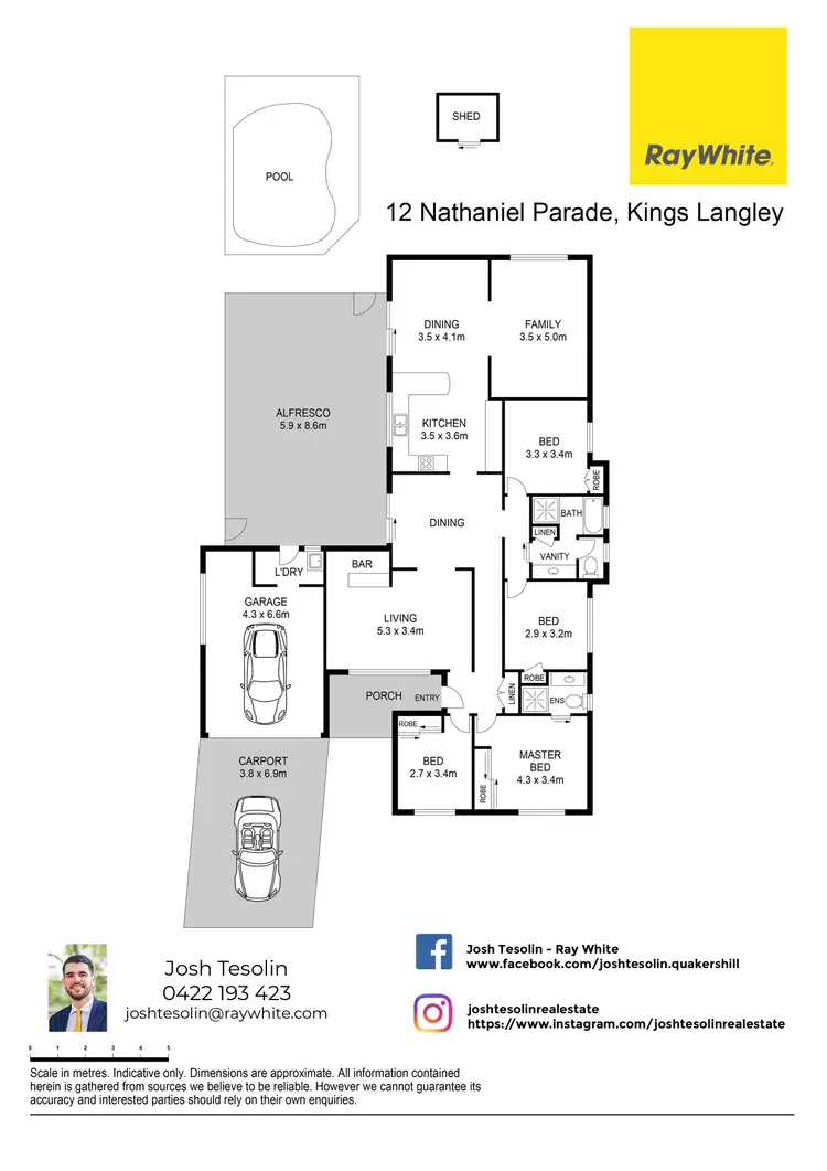 Floorplan of Homely house listing, 12 Nathaniel Parade, Kings Langley NSW 2147