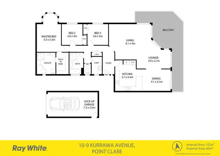 Floorplan of Homely apartment listing, 10/9-13 Kurrawa Avenue, Point Clare NSW 2250