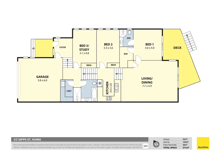 Floorplan of Homely house listing, 3/2 Gipps Street, Kiama NSW 2533