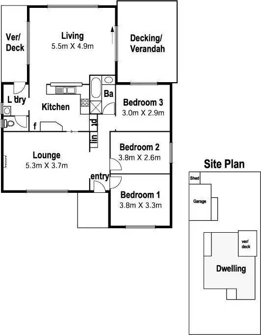 Floorplan of Homely house listing, 8 Julie Street, Bundoora VIC 3083