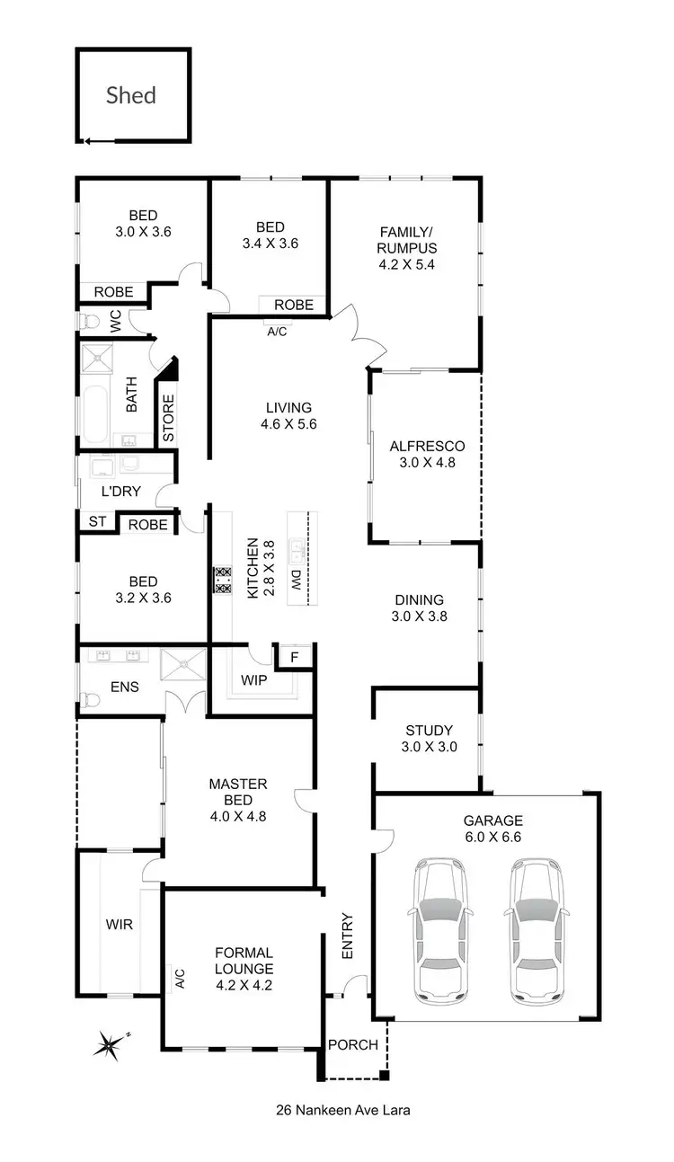 Floorplan of Homely house listing, 26 Nankeen Avenue, Lara VIC 3212