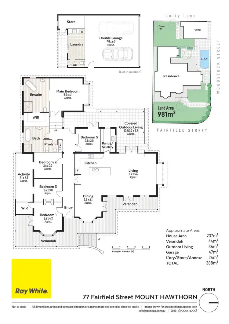 Floorplan of Homely house listing, 77 Fairfield Street, Mount Hawthorn WA 6016