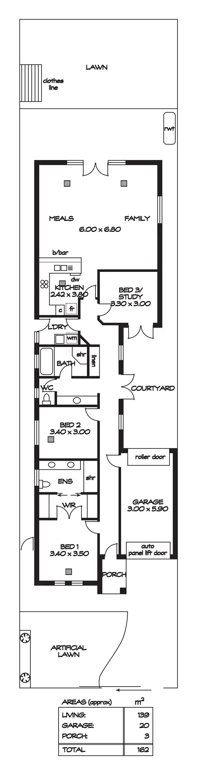 Floorplan of Homely house listing, 22A Albion Avenue, Glandore SA 5037