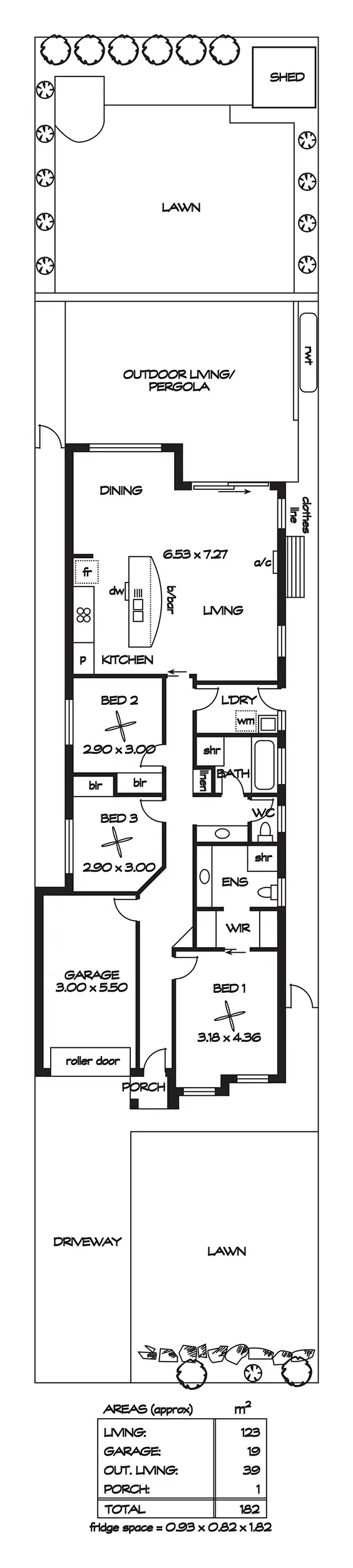 Floorplan of Homely house listing, 9A Fleming Avenue, Ridgehaven SA 5097