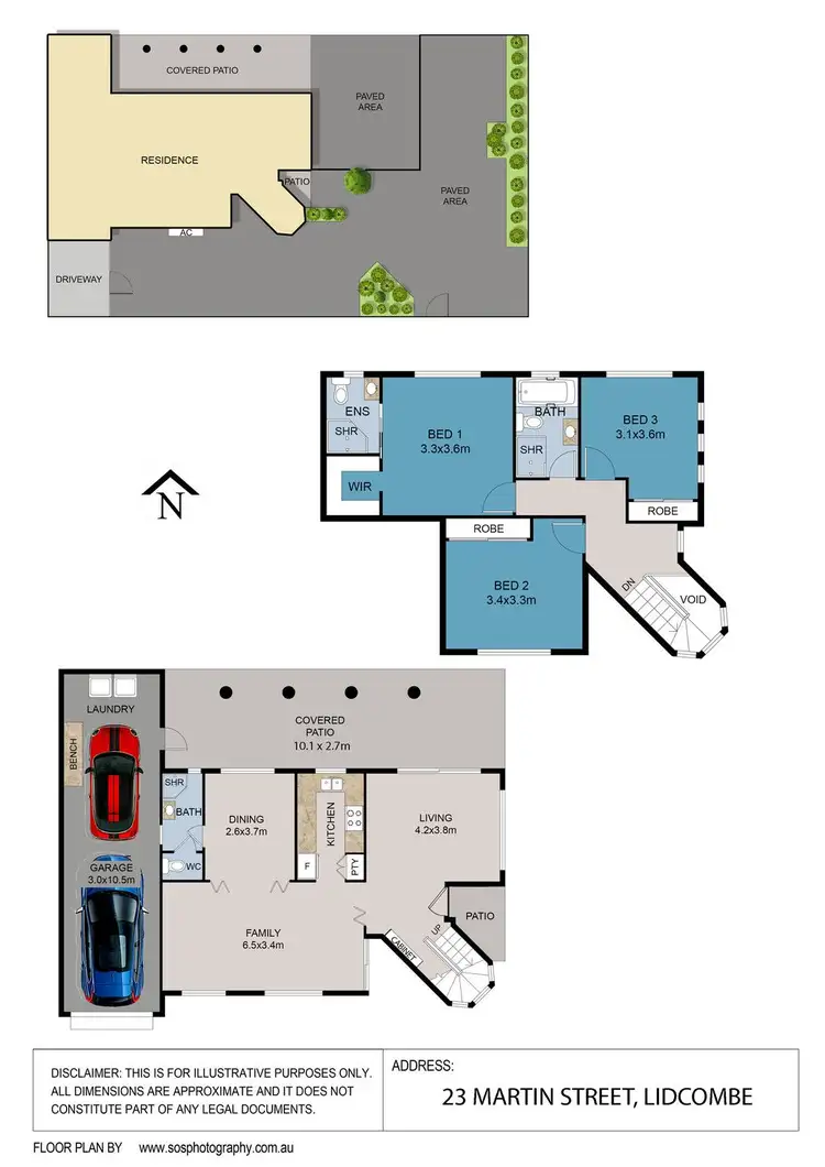 Floorplan of Homely semi-detached listing, 23 Martin Street, Lidcombe NSW 2141