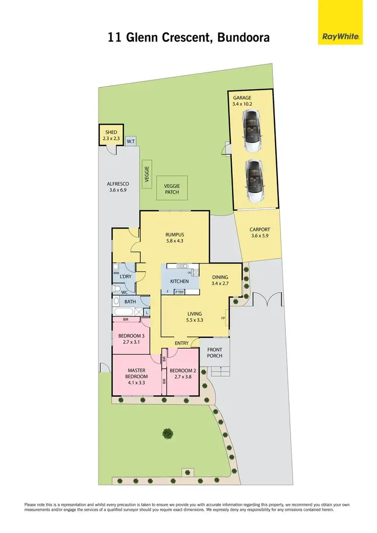 Floorplan of Homely house listing, 11 Glenn Crescent, Bundoora VIC 3083