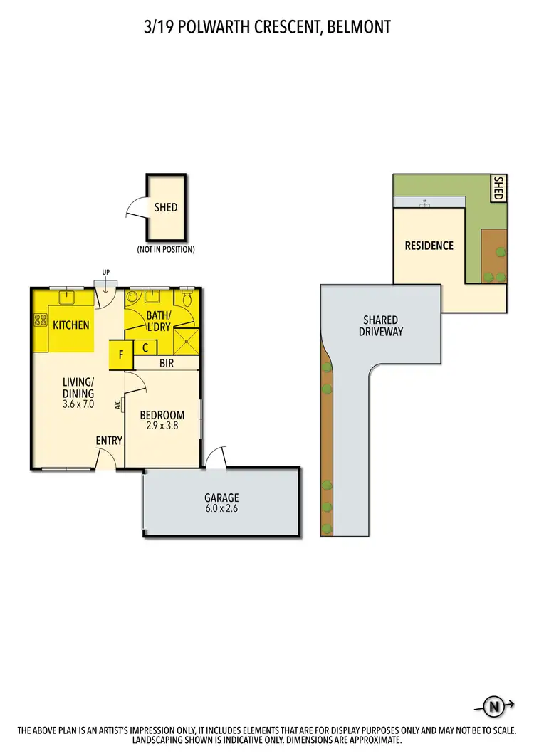 Floorplan of Homely unit listing, 3/19 Polwarth Crescent, Belmont VIC 3216