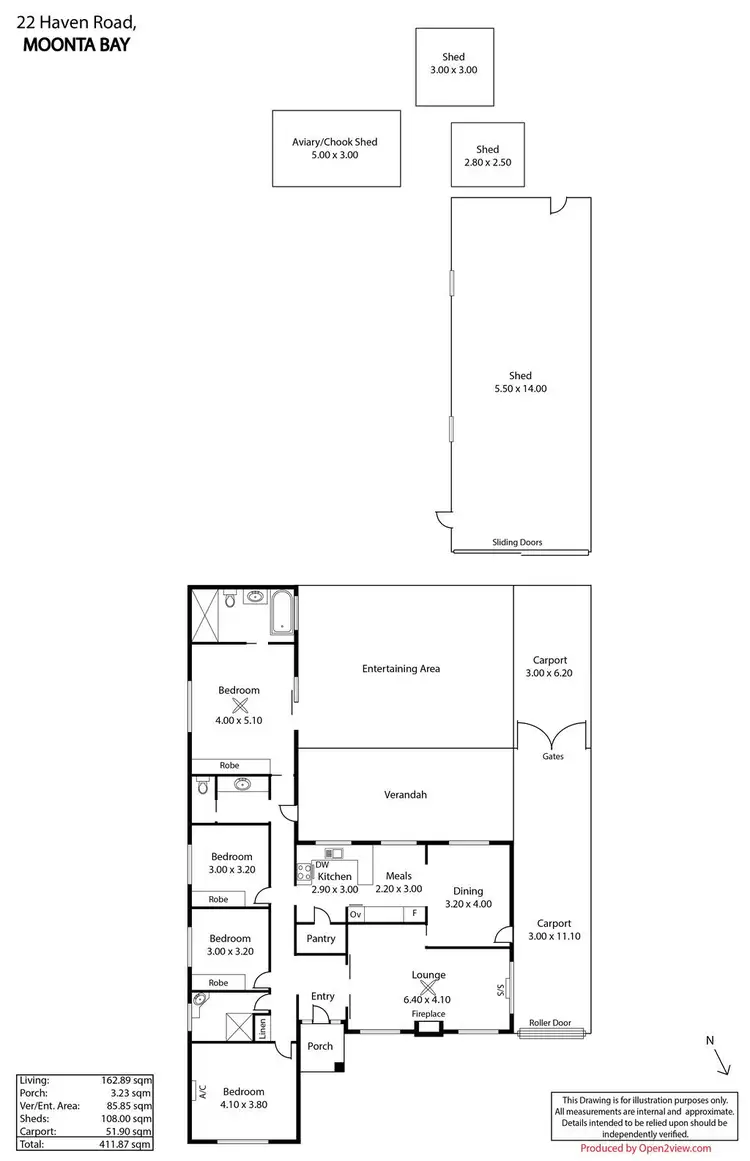 Floorplan of Homely house listing, 22 Haven Road, Moonta Bay SA 5558