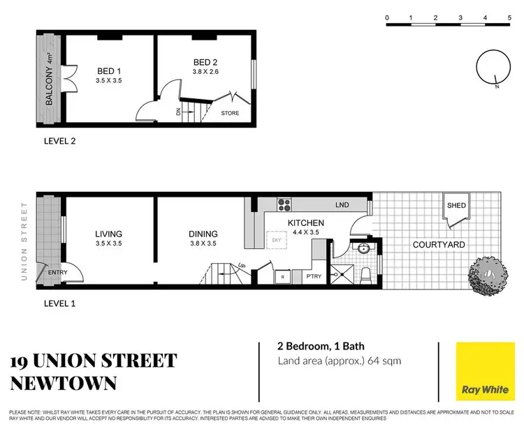 Floorplan of Homely terrace listing, 19 Union Street, Newtown NSW 2042