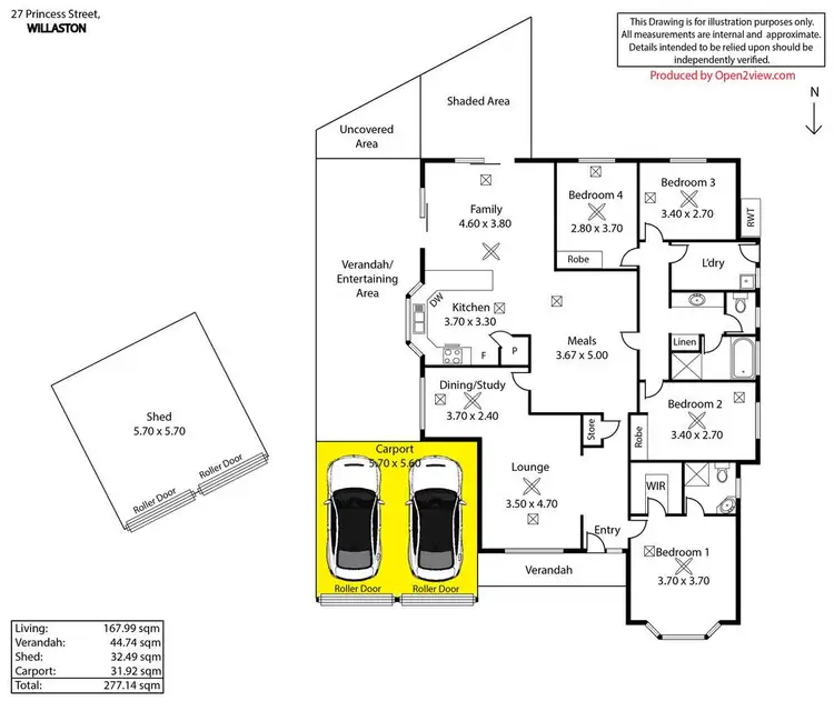 Floorplan of Homely house listing, 27 Princess Street, Willaston SA 5118