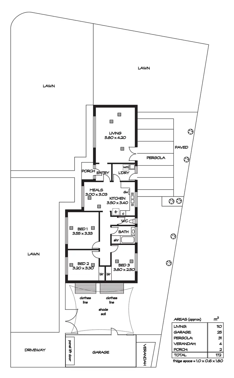 Floorplan of Homely house listing, 4 Lantana Drive, Parafield Gardens SA 5107