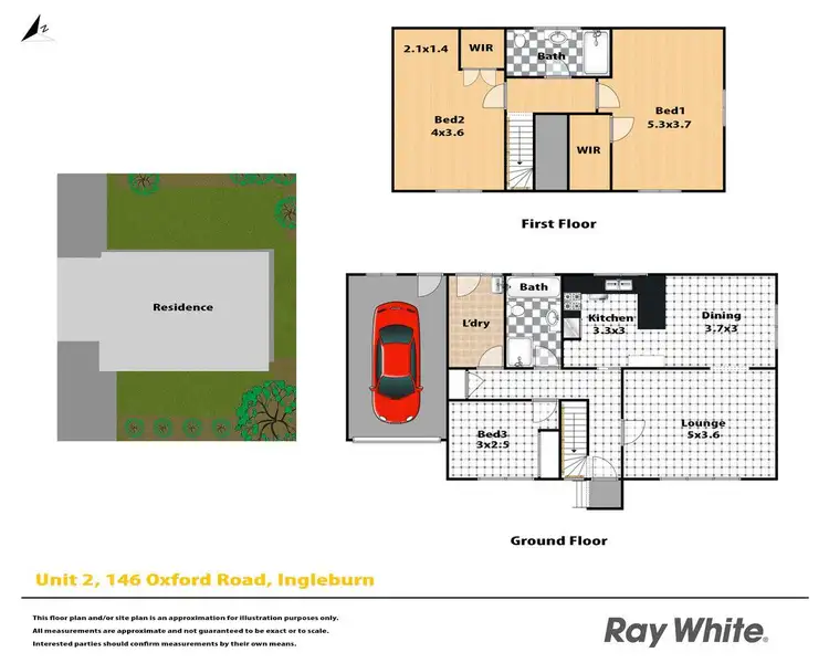 Floorplan of Homely semi-detached listing, 2/146 Oxford Road, Ingleburn NSW 2565