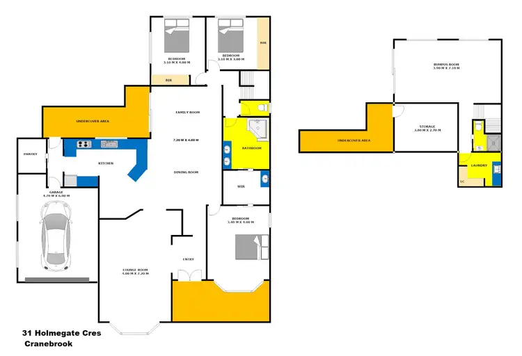Floorplan of Homely house listing, 31 Holmegate Crescent, Cranebrook NSW 2749