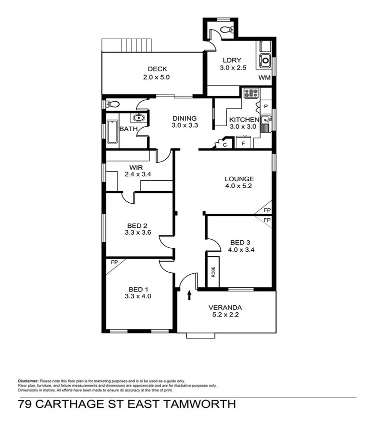 Floorplan of Homely house listing, 79 Carthage Street, Tamworth NSW 2340