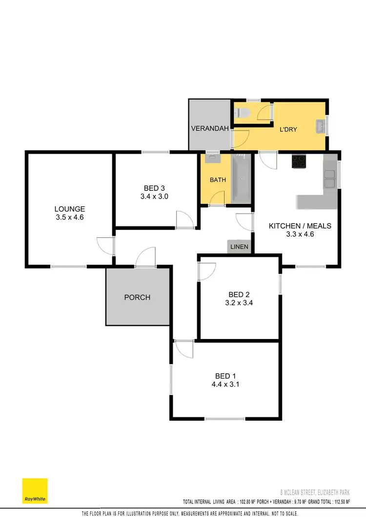 Floorplan of Homely house listing, 8 Mclean Street, Elizabeth Park SA 5113
