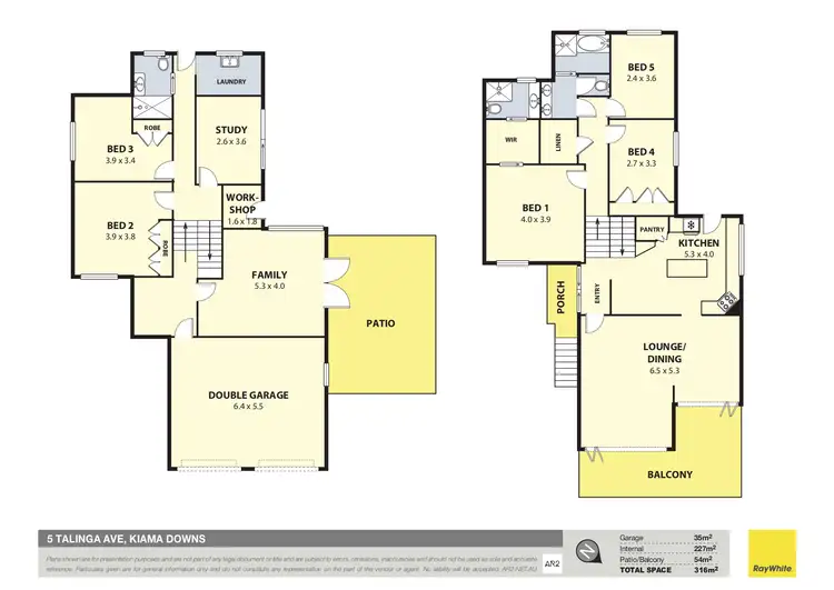 Floorplan of Homely house listing, 5 Talinga Avenue, Kiama Downs NSW 2533