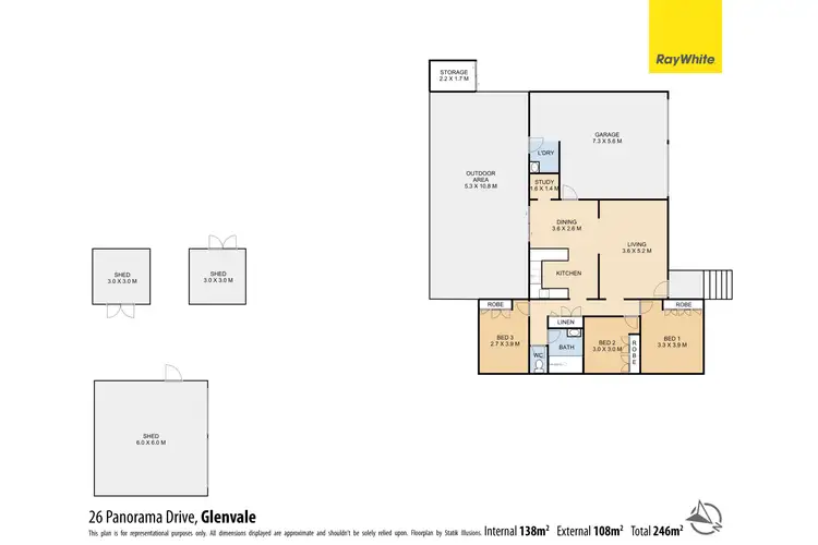 Floorplan of Homely house listing, 26 Panorama Drive, Glenvale QLD 4350