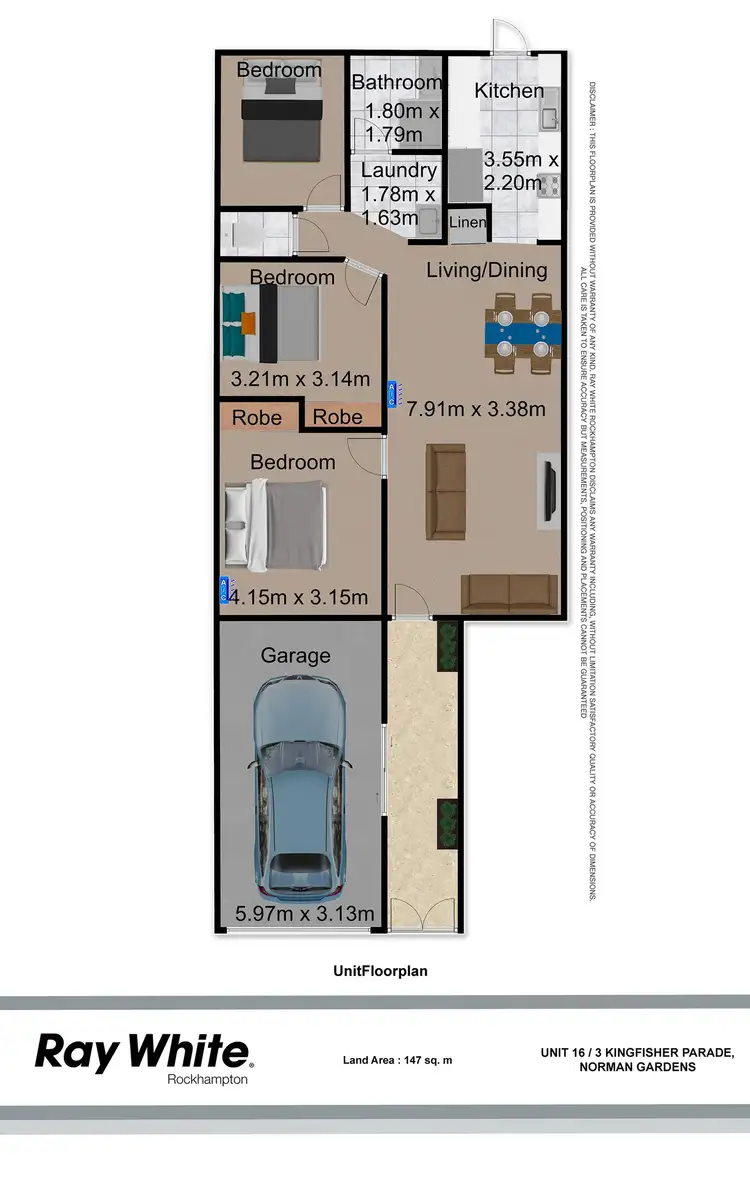 Floorplan of Homely unit listing, 16/3 Kingfisher Parade, Norman Gardens QLD 4701