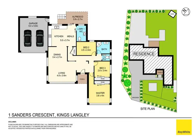 Floorplan of Homely house listing, 1 Sanders Crescent, Kings Langley NSW 2147