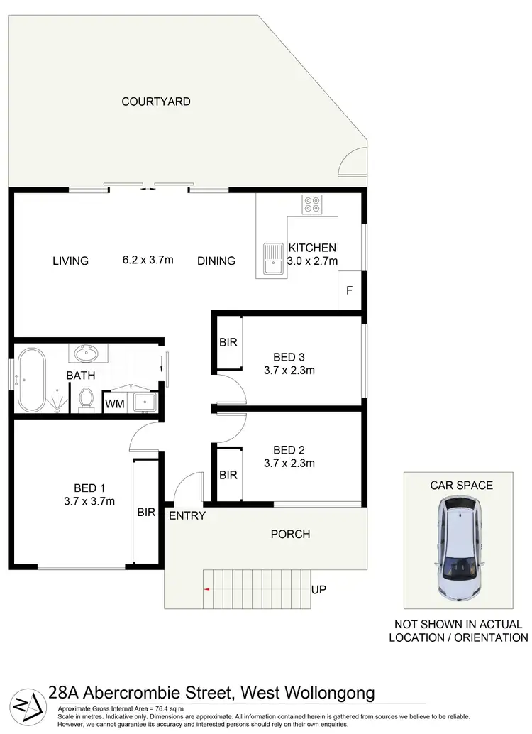Floorplan of Homely house listing, 28A Abercrombie Street, West Wollongong NSW 2500