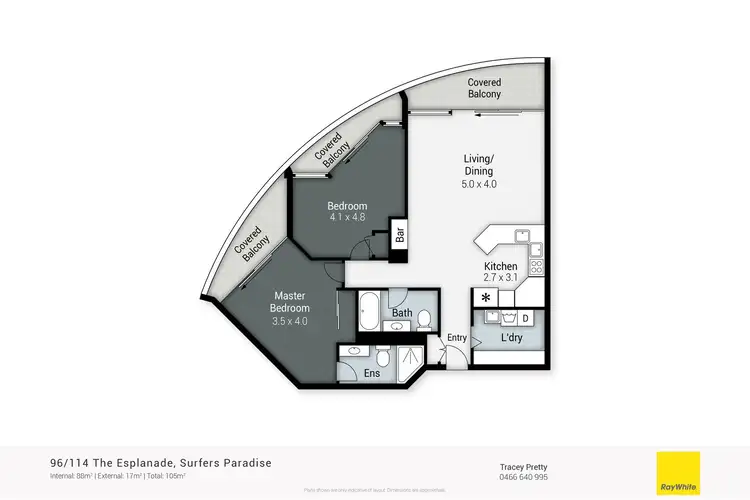 Floorplan of Homely unit listing, 96/114 The Esplanade, Surfers Paradise QLD 4217