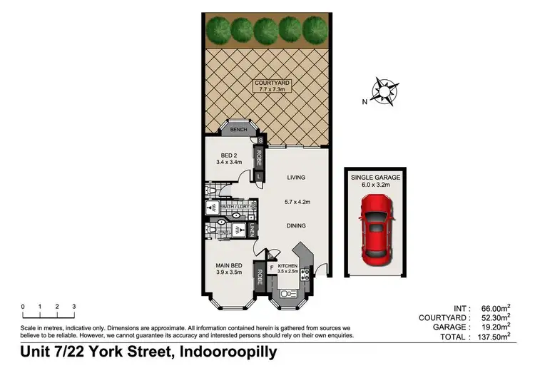Floorplan of Homely unit listing, 7/22 York Street, Indooroopilly QLD 4068