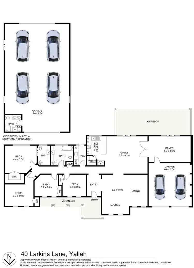 Floorplan of Homely house listing, 40 Larkins Lane, Yallah NSW 2530