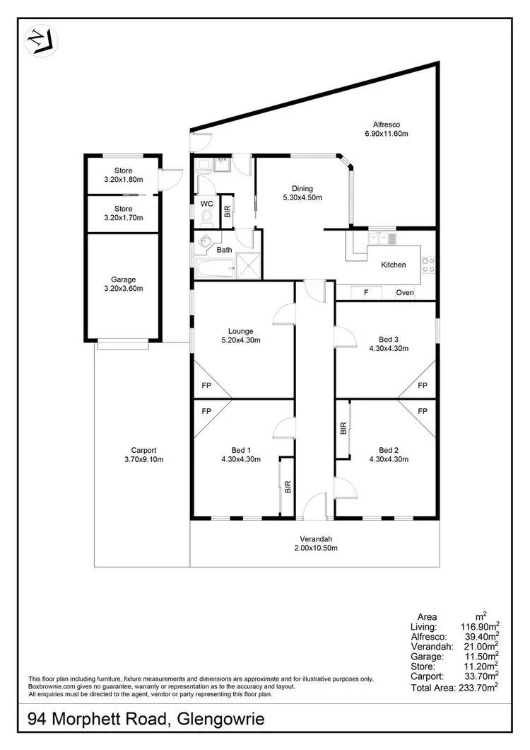 Floorplan of Homely house listing, 94 Morphett Road, Glengowrie SA 5044