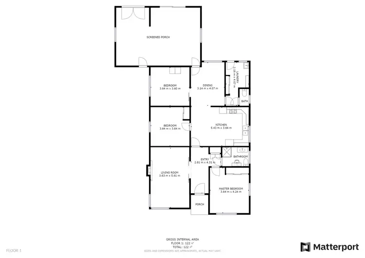 Floorplan of Homely house listing, 1 Dunstone Street, Swan Hill VIC 3585
